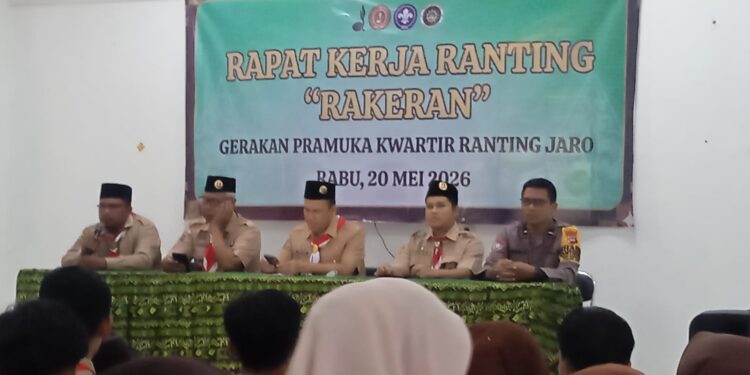 Wakili Gudep MTsN 6 Tabalong, Kak Muhammad Fauzan Hadiri Rakerran Jaro Tahun 2026
