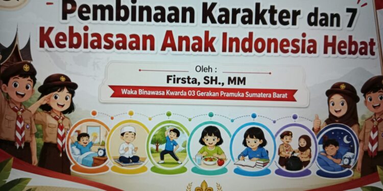 Kak Firsta Tegaskan Krisis Karakter Generasi Muda: Pembina Pramuka Harus Jadi Garda Depan “7 Kebiasaan Anak Indonesia Hebat” di KMD UNU Sumbar