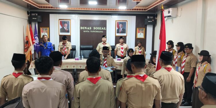 Kepala Dinsos Kukuhkan Pengurus Rintisan Saka Bina Sosial Kwarcab Kota Tangerang 2023-2028