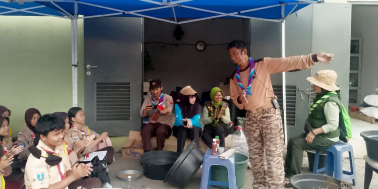 Ketua Kwarcab Kota Tangerang Apresiasi Saka Bhayangkara Ikut Pelatihan Pengolahan dan Pemanfaatan Sampah
