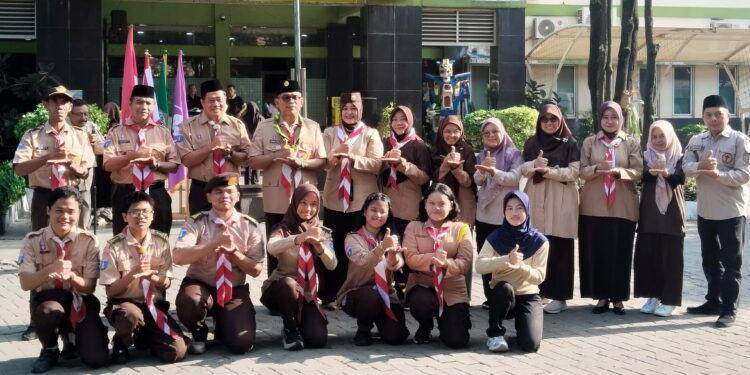 Calon Anggota Saka Kalpataru Kwarcab Kota Tangerang Jalani Diklat di Hutan Kota