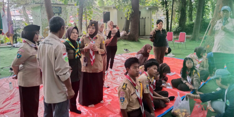 Calon Anggota Saka Kalpataru Kwarcab Kota Tangerang Jalani Diklat di Hutan Kota