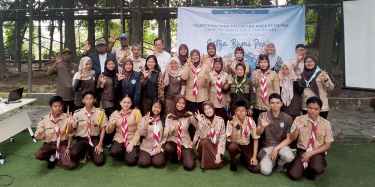 Calon Anggota Saka Kalpataru Kwarcab Kota Tangerang Jalani Diklat di Hutan Kota
