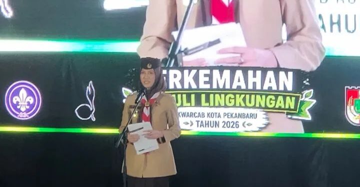Perkemahan Peduli Lingkungan Kwarcab Kota Pekanbaru Resmi Digelar, Bumi Perkemahan Tunas Kencana Diresmikan