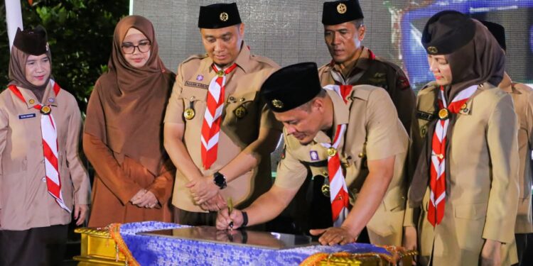 Perkemahan Peduli Lingkungan Kwarcab Kota Pekanbaru Resmi Digelar, Bumi Perkemahan Tunas Kencana Diresmikan