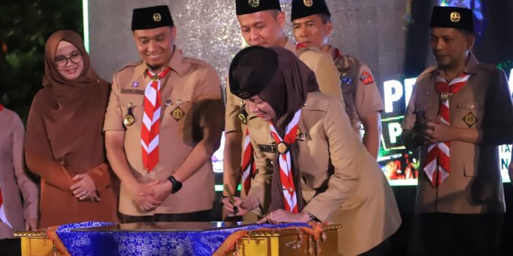 Perkemahan Peduli Lingkungan Kwarcab Kota Pekanbaru Resmi Digelar, Bumi Perkemahan Tunas Kencana Diresmikan