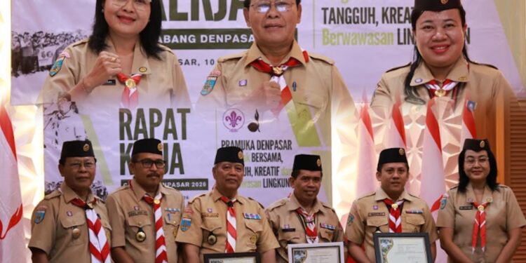Pramuka Denpasar Bergerak! Rakercab 2026 Fokus pada Karakter Tangguh dan Solusi Lingkungan