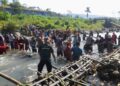 Pramuka Peduli Watukumpul Gelar Bakti Lingkungan Bersama Masyarakat, Bangun Bronjong Bambu Di Sungai Majalangu