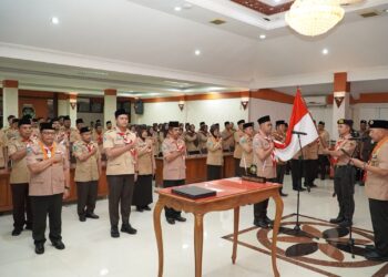 Ketua Kwarda Jatim Lantik Walikota Blitar Syauqul Muhibbin Sebagai Kamabicab, Pramuka Kota Blitar Siap Melesat