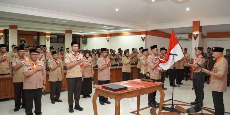 Ketua Kwarda Jatim Lantik Walikota Blitar Syauqul Muhibbin Sebagai Kamabicab, Pramuka Kota Blitar Siap Melesat