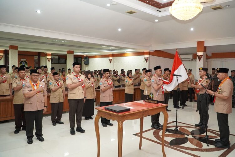 Ketua Kwarda Jatim Lantik Walikota Blitar Syauqul Muhibbin Sebagai Kamabicab, Pramuka Kota Blitar Siap Melesat