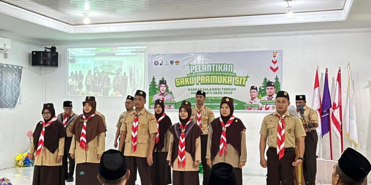Pengurus Mabisakoda dan Pinsakoda Satuan Komunitas (SAKO) Pramuka Sekolah Islam Terpadu (SIT) Sulawesi Tengah Resmi Dilantik