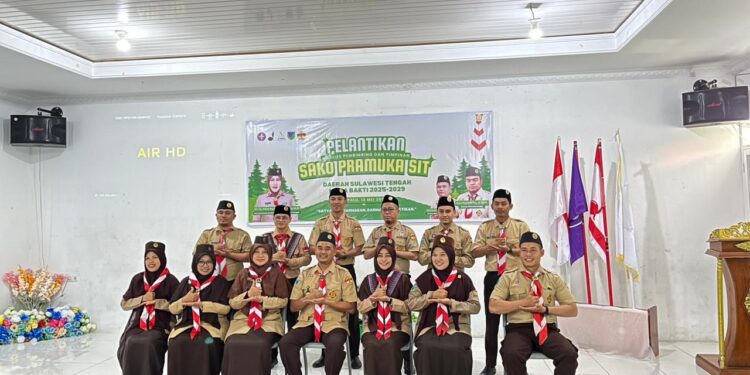 Pengurus Mabisakoda dan Pinsakoda Satuan Komunitas (SAKO) Pramuka Sekolah Islam Terpadu (SIT) Sulawesi Tengah Resmi Dilantik
