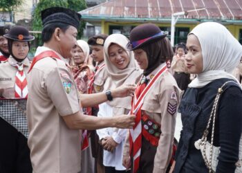 Capai Pramuka Garuda, 4 Anggota Pangkalan SMPN 6 Kota Jambi Dikukuhkan