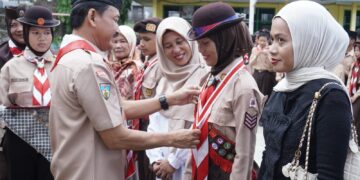 Capai Pramuka Garuda, 4 Anggota Pangkalan SMPN 6 Kota Jambi Dikukuhkan