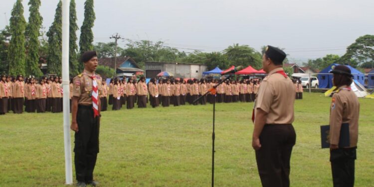 586 anggota pramuka ikuti kegiatan Perkemahan Wirakarya yang diadakan oleh Gugus Depan SMK Negeri Karangpucung