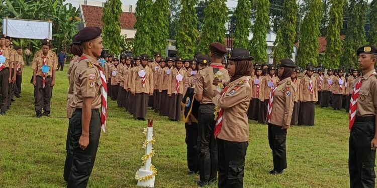 586 anggota pramuka ikuti kegiatan Perkemahan Wirakarya yang diadakan oleh Gugus Depan SMK Negeri Karangpucung