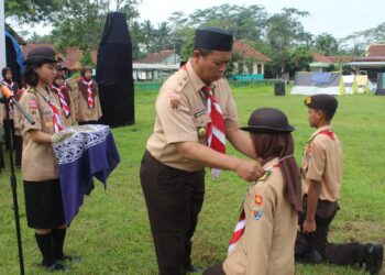 586 anggota pramuka ikuti kegiatan Perkemahan Wirakarya yang diadakan oleh Gugus Depan SMK Negeri Karangpucung