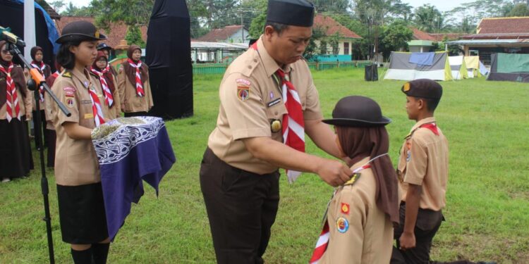586 anggota pramuka ikuti kegiatan Perkemahan Wirakarya yang diadakan oleh Gugus Depan SMK Negeri Karangpucung