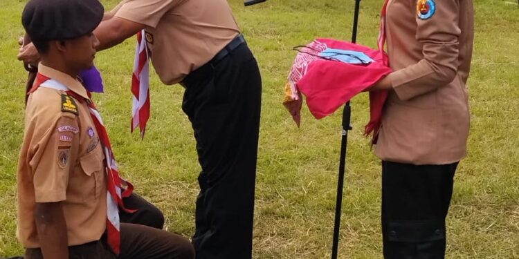 586 anggota pramuka ikuti kegiatan Perkemahan Wirakarya yang diadakan oleh Gugus Depan SMK Negeri Karangpucung