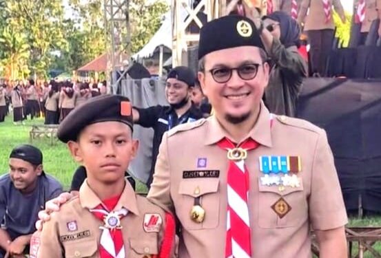 Siswa SD Inpres Mora Jadi Pemimpin Upacara Pembukaan Jamcab II Kwarcab Mamuju Tengah