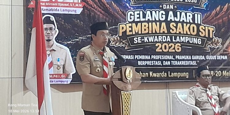 Ketua Kwarda Lampung Apresiasi Sako SIT Yang Telah Melaksanakan Pendidikan Kepramukaan Yang Terintegrasi Dengan Nilai-Nilai Keislaman