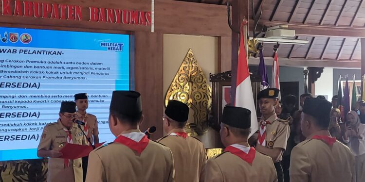 Mabicab dan Pengurus Kwarcab Banyumas Periode 2026- 2031 Dilantik