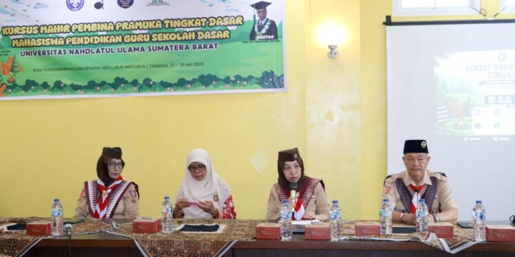 Mahasiswa PGSD UNU Sumbar Digembleng Jadi Pembina Pramuka Profesional, KMD Resmi Dibuka Kwarda Sumbar