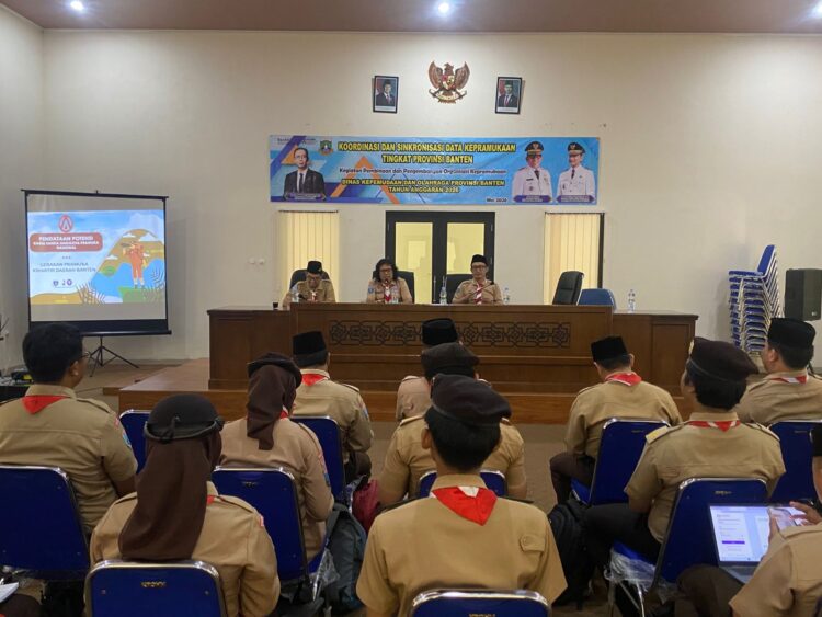 Rakor Sinkronisasi Data Kepramukaan Banten 2026 Kwarda Dorong Pendataan Lebih Akurat