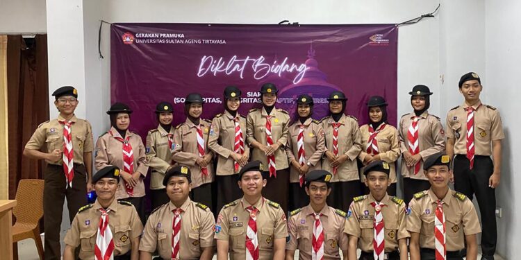 Tingkatkan Kapasitas Anggota, Gerakan Pramuka Universitas Sultan Ageng Tirtayasa Gelar Diklat Bidang di Gedung Kwarda Banten