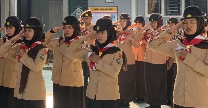 Ambalan Kyai Modjo–Nyi Ageng Serang SMK Negeri 1 Purwojati Gelar Pelantikan Bantara Penuh Semangat dan Kebersamaan
