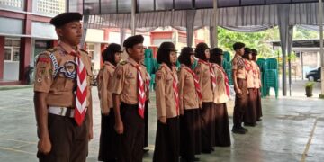 Ambalan Kyai Modjo–Nyi Ageng Serang SMK Negeri 1 Purwojati Gelar Pelantikan Bantara Penuh Semangat dan Kebersamaan