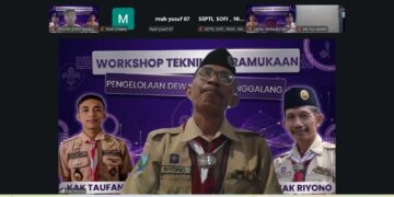 Tingkatkan Kompetensi Kepemimpinan, Utusan Gudep MTsN 6 Tabalong Ikuti Workshop Teknik Kepramukaan Nasional