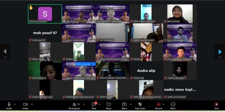 Tingkatkan Kompetensi Kepemimpinan, Utusan Gudep MTsN 6 Tabalong Ikuti Workshop Teknik Kepramukaan Nasional