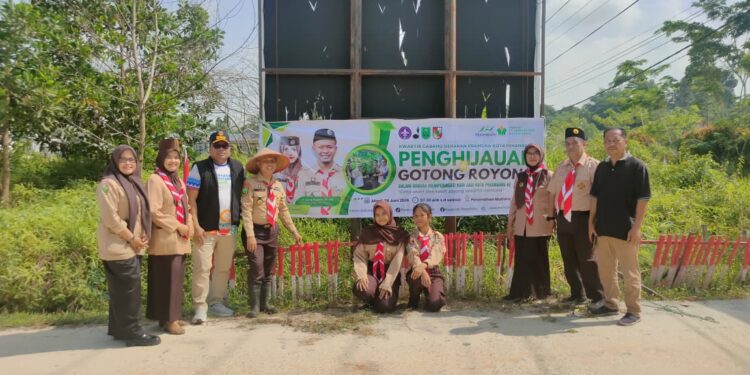 Sempena Hari Jadi ke-242 Kota Pekanbaru, Kwarcab Gerakan Pramuka laksanakan bakti masyarakat
