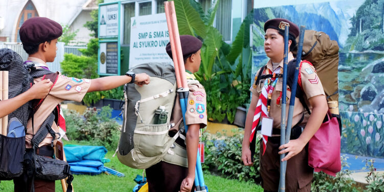 Mantapkan Keterampilan Berkemah Jelang Jamnas, Kontingen Cabang Tangsel Gelar TC Jamnas ke-3