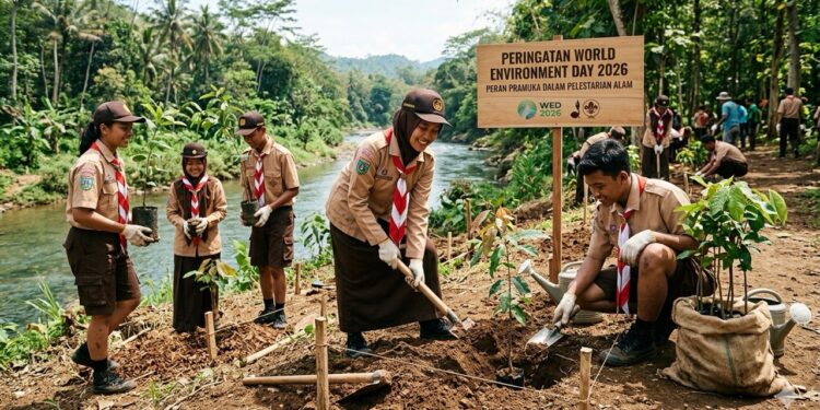 Bukan Sekadar Slogan, Ini Cara Pramuka Wujudkan “Now For Climate” di Hari Lingkungan Hidup 2026