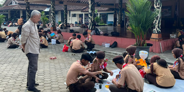 Peringati Hari Bapak Pramuka Indonesia, 114 Pramuka Penegak dan Pandega Banyumas Aksi Nyata Dukung Ketahanan Pangan