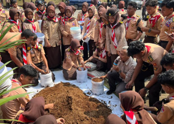 Peringati Hari Bapak Pramuka Indonesia, 114 Pramuka Penegak dan Pandega Banyumas Aksi Nyata Dukung Ketahanan Pangan