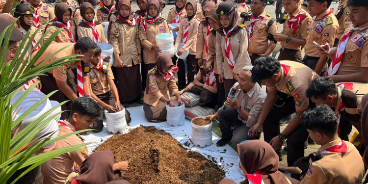 Peringati Hari Bapak Pramuka Indonesia, 114 Pramuka Penegak dan Pandega Banyumas Aksi Nyata Dukung Ketahanan Pangan