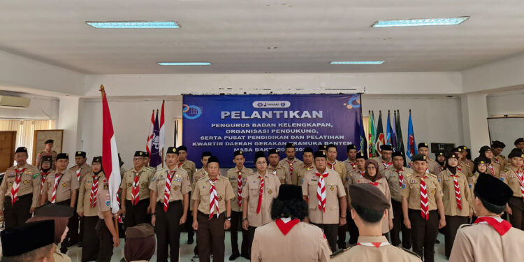 Ketua Kwarda Banten Kukuhkan Pengurus Pusdiklatda Bhakti Ksatria Tirtayasa Masa Bakti 2026-2031