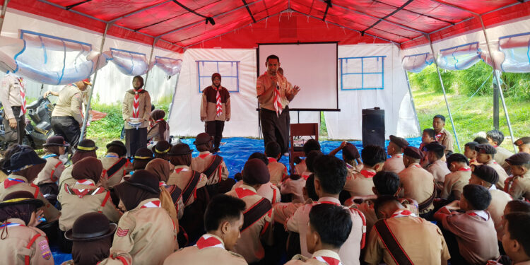 Sosialisasi Ecobrick dan PPGD pada Kegiatan Jambore Cabang Serdang Bedagai