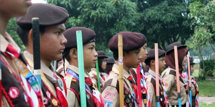 Mantapkan Keterampilan Berkemah Jelang Jamnas, Kontingen Cabang Tangsel Gelar TC Jamnas ke-3