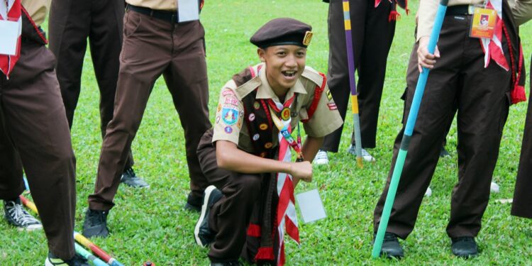 Mantapkan Keterampilan Berkemah Jelang Jamnas, Kontingen Cabang Tangsel Gelar TC Jamnas ke-3