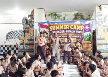 Gelar Summer Camp, Pramuka Penggalang SD Negeri 8 Dauh Puri Denpasar Dibekali Edukasi Bijak Bermedia Sosial dan P4GN