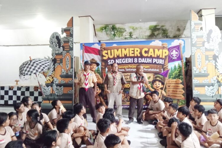 Gelar Summer Camp, Pramuka Penggalang SD Negeri 8 Dauh Puri Denpasar Dibekali Edukasi Bijak Bermedia Sosial dan P4GN