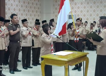 Lantik Bupati Mesuji Sebagai Ketua Mabicab. Ketua Kwarda Lampung Tekankan Peran Pramuka Dalam Program Ketahanan Pangan