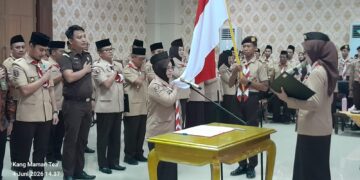 Lantik Bupati Mesuji Sebagai Ketua Mabicab. Ketua Kwarda Lampung Tekankan Peran Pramuka Dalam Program Ketahanan Pangan
