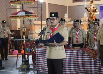 Perebutkan Tiket Menuju LT-III, 64 Penggalang Ikuti LT-II Pramuka Kwarran Denpasar Barat