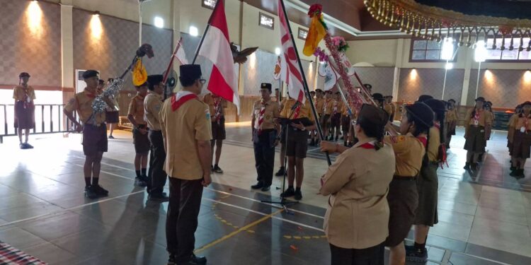 Perebutkan Tiket Menuju LT-III, 64 Penggalang Ikuti LT-II Pramuka Kwarran Denpasar Barat